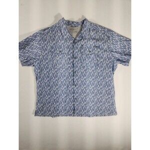 Columbia PFG- Fishing Shirt Mens 2XL Omni-Shade Vented Big Cabo Relaxed Blue